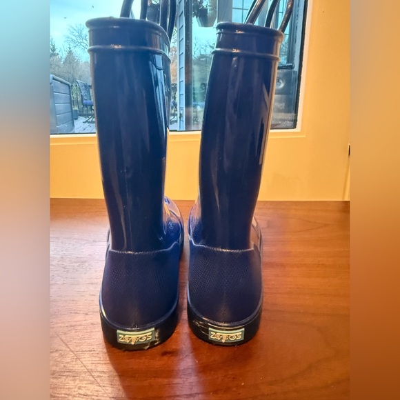 Zoogs Pull on rain boots, blue size 1 - Picture 2 of 6